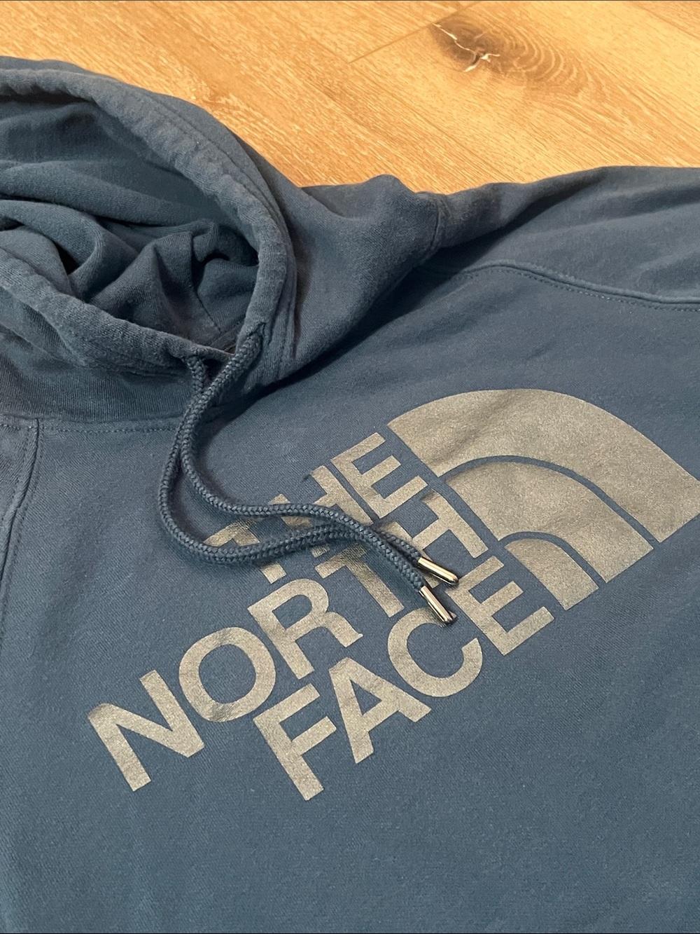 The North Face - Blue/Teal Logo Pullover Hoodie, Size L, Good Condition! - Picture 4 of 10